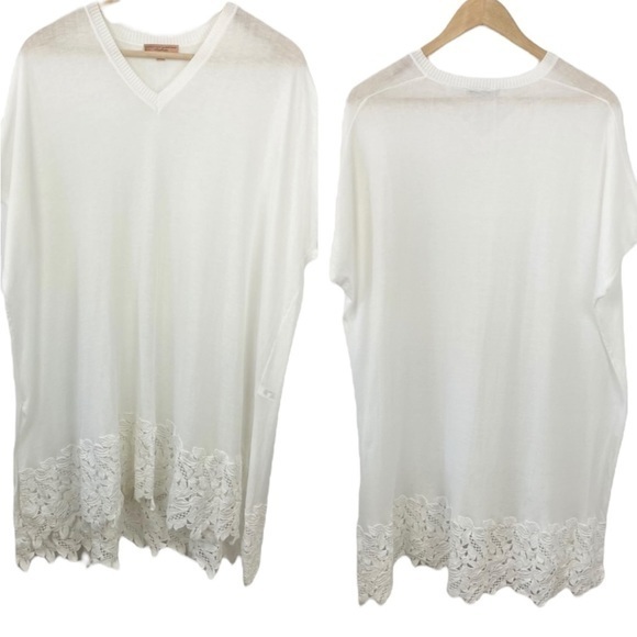 Ermanno Scervino Other - Ermanno Scervino Beachwear Poncho with Lace Trim